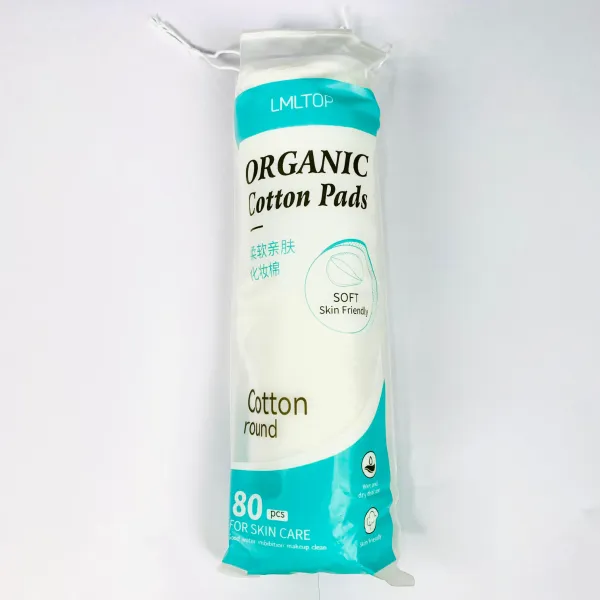 LMLTOP Organic cotton pad round 80 pcs